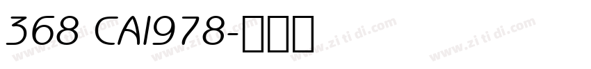 368 CAI978字体转换